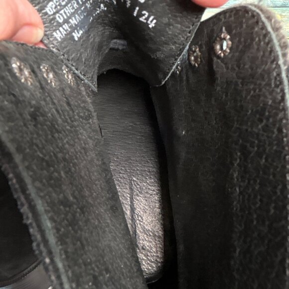 Eddie Bauer Vintage Ankle Boots Size 12M Black Suede Wingtip Lace Up Made In USA - Picture 5 of 14